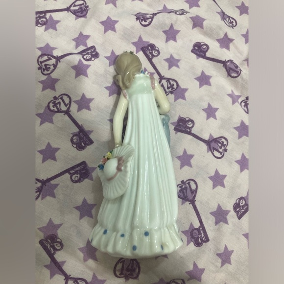 Josephine With Umbrella Mallorca by Studio Porcelain Figurine Girl Hat Glossy - Picture 4 of 8